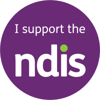 I support NDIS logo